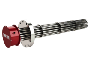 Flanged industrial heater