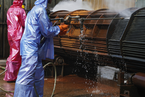 caustic application